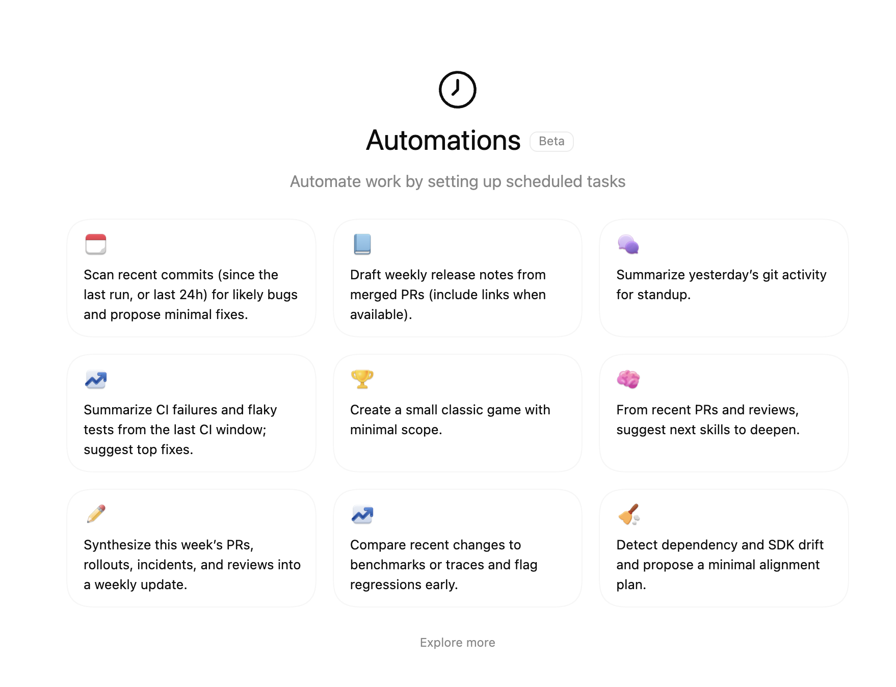 Nabídka automatizací